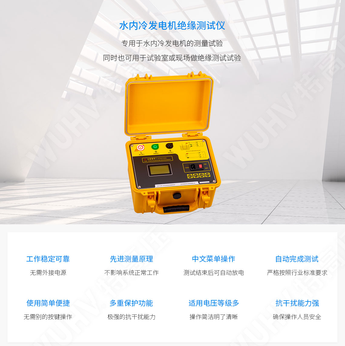 HT2678B 水內冷發(fā)電機絕緣測試儀(圖1)