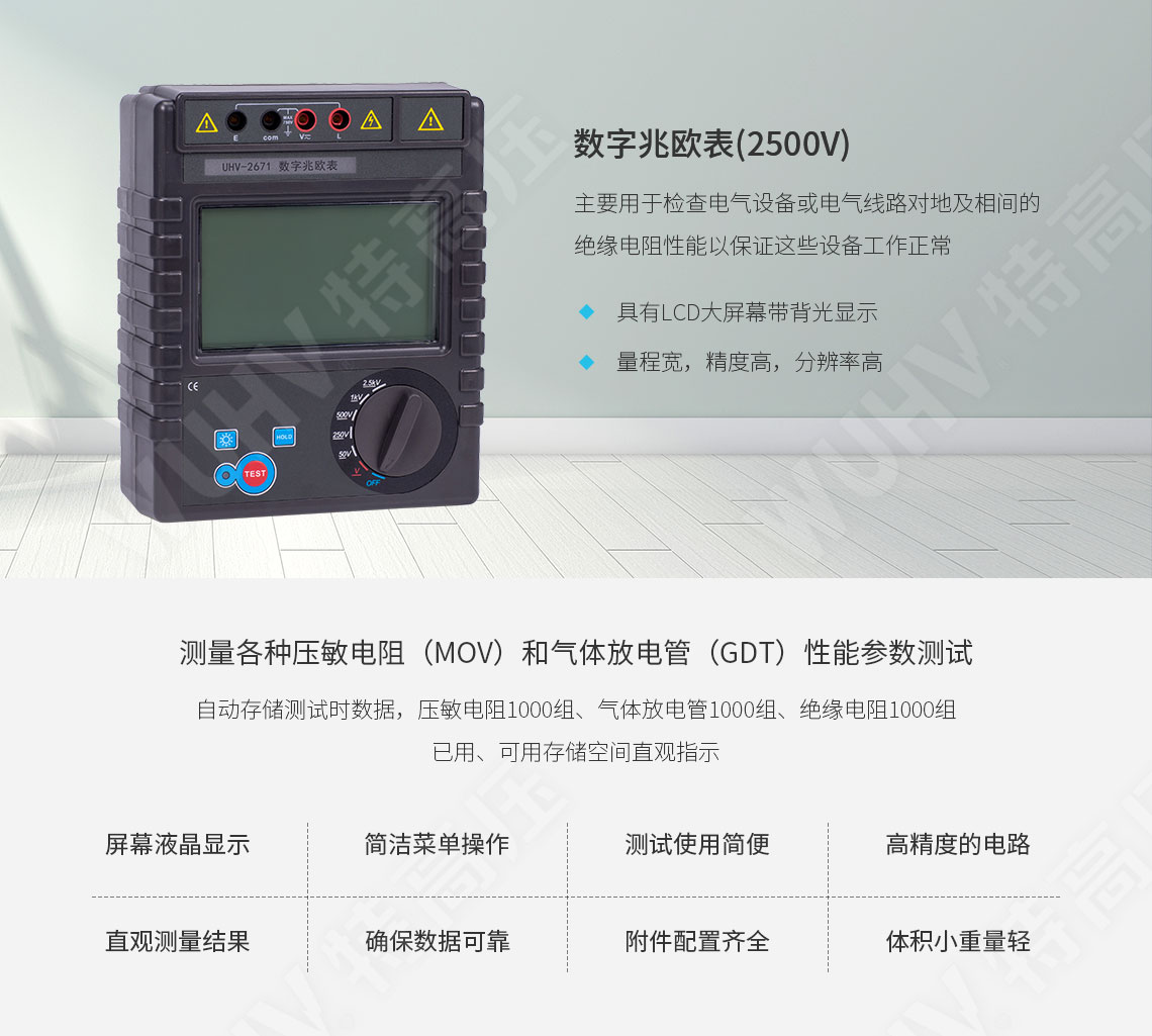 HT2671 數字兆歐表(2500V)(圖1)